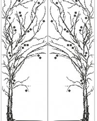 Пескоструйный рисунок Дерево 354
